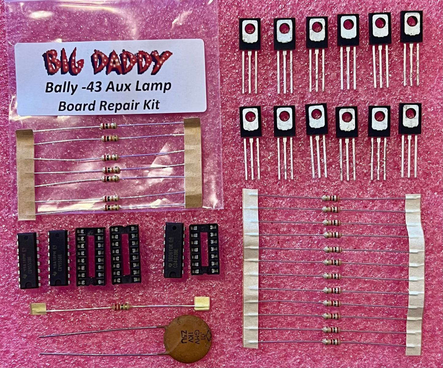 Bally AS-2518-43 Auxillary Lamp Driver Board Repair Kit
