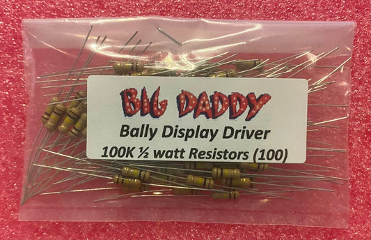 Bally/Stern 6 Or 7 Digit Display Driver Board Resistors