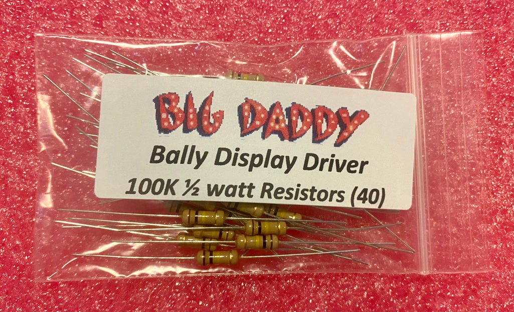 Bally/Stern 6 Or 7 Digit Display Driver Board Resistors