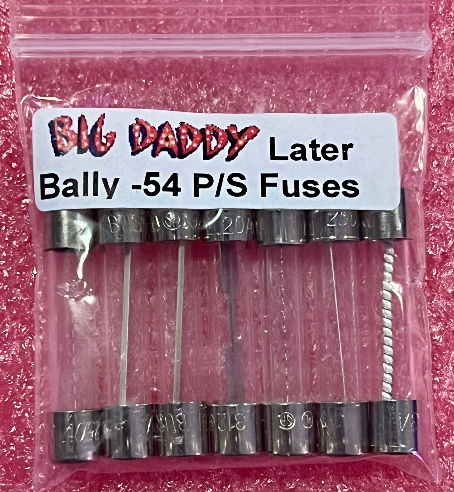 Bally -54 Power Supply Fuse Kit
