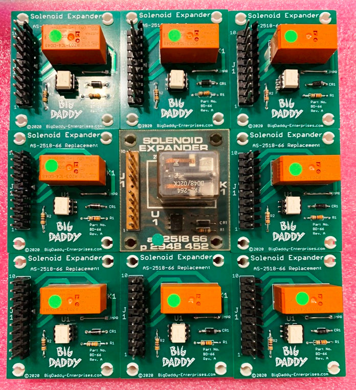 Bally & Midway AS-2518-66 Solenoid Expander Board