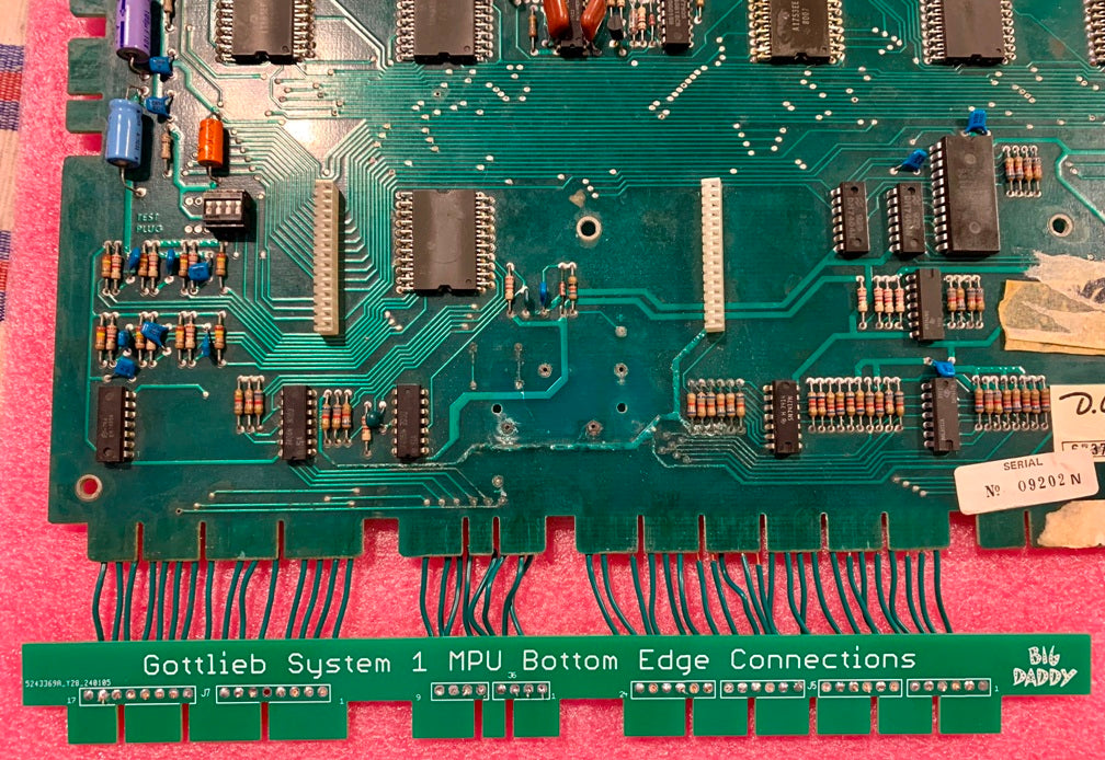 System 1 MPU Bottom Edge Connections Board