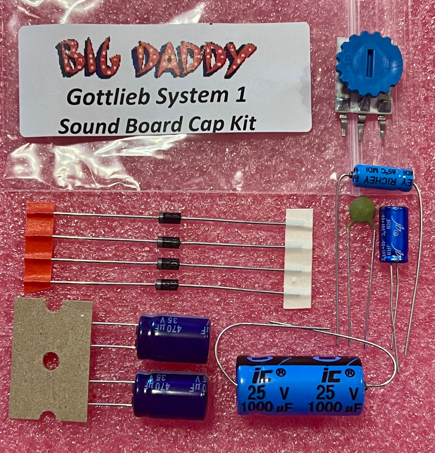 Gottlieb System 1 Sound Board Repair Kit