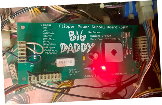 Williams C-9939 / Data East 520-5001-00 Flipper Power Supply Board