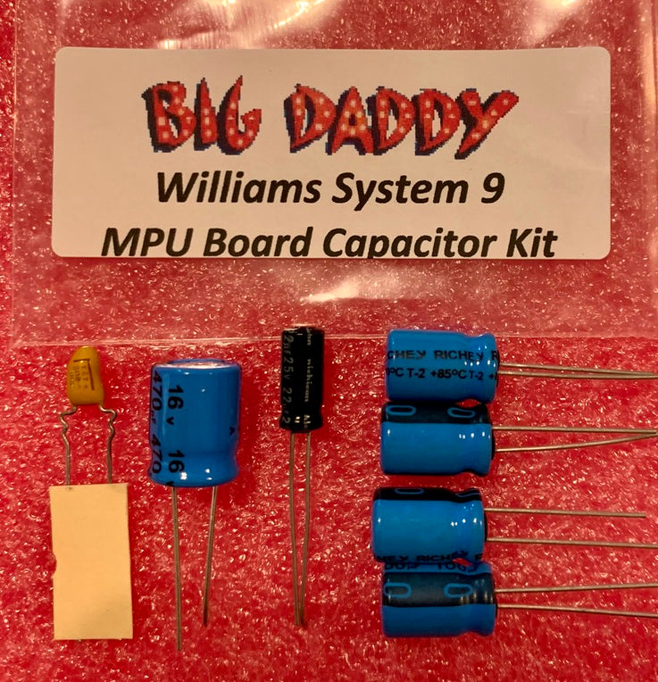 Williams System 9 MPU Board Capacitor Kit