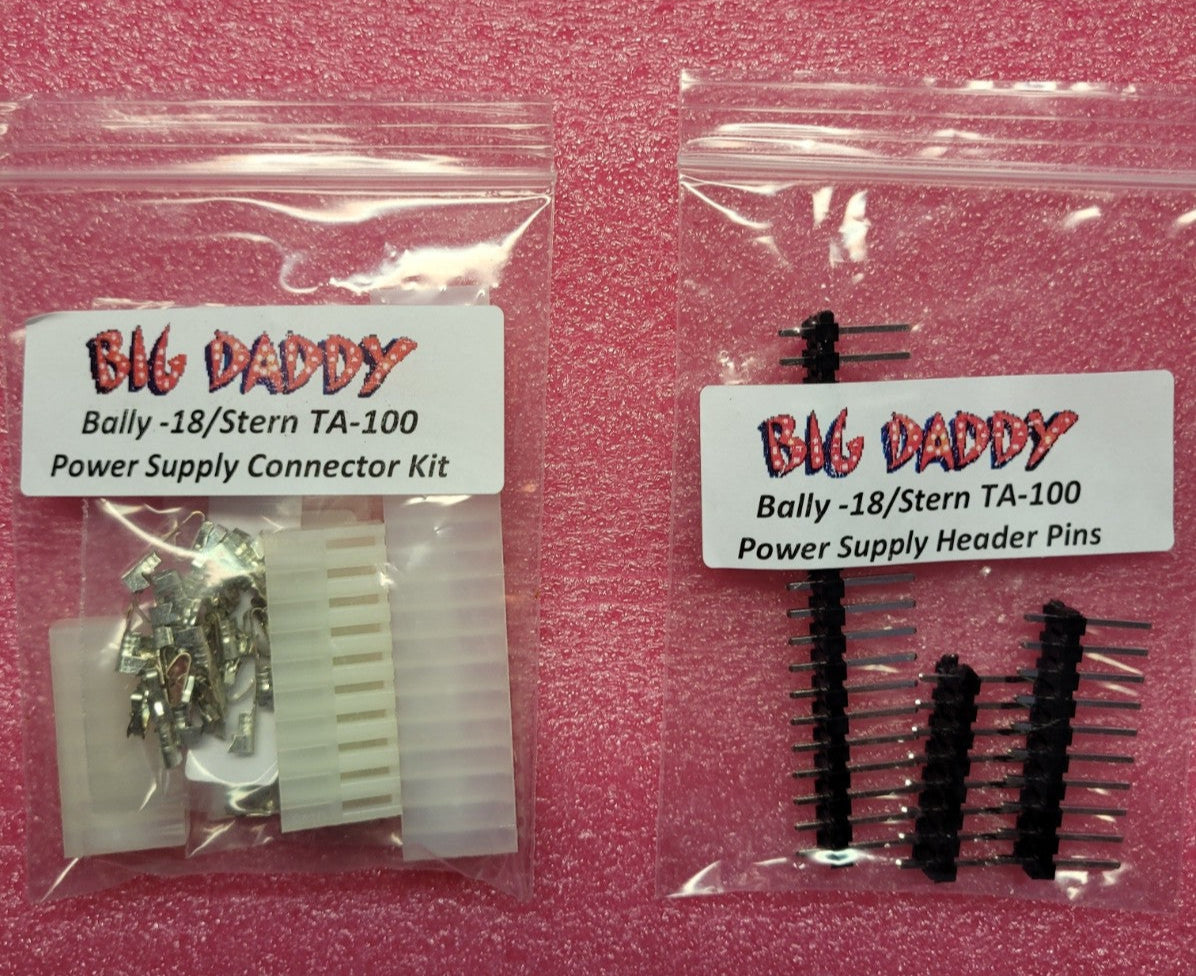 Bally -18/Stern TA-100 Power Supply Connector Kit