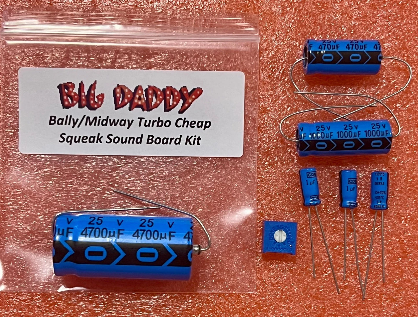 Bally/Midway Turbo Cheap Squeak (TCS) Sound Board Repair Kit