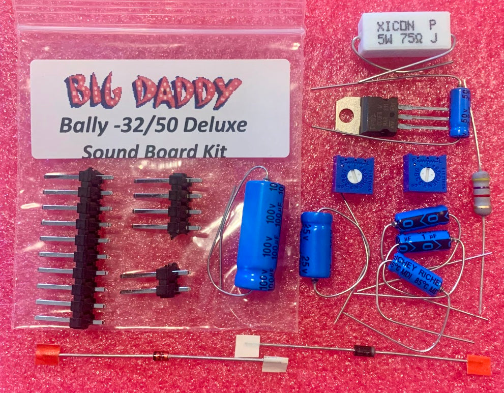 Bally AS-2518-32 or AS-2518-50 Pinball Deluxe Sound Board Repair Kit