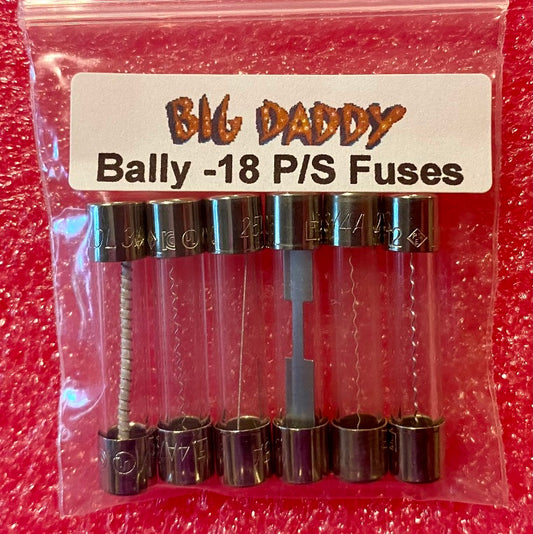 Bally -18/Stern TA-100 Power Supply  Fuse Kit