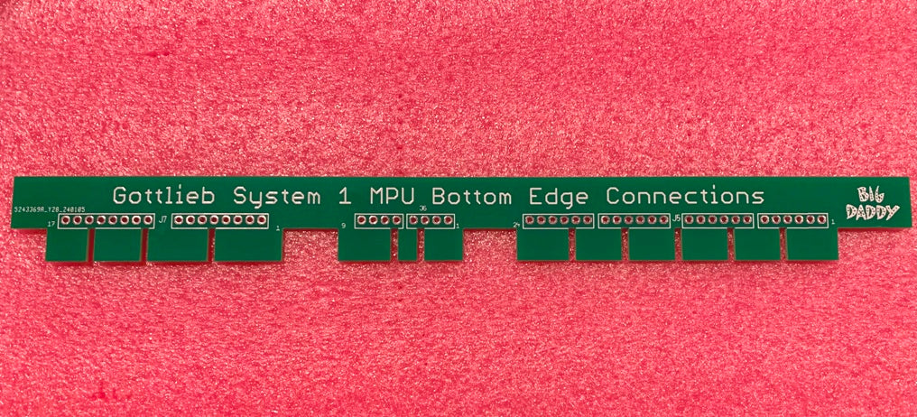 System 1 MPU Bottom Edge Connections Board – Pinballs Plus