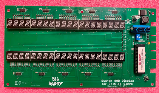 MA-644 LED Display For Gottlieb/Premier Pinball Machines