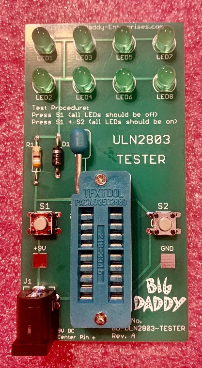 2803/ULN2803/ULN2803A Transistor Array Tester