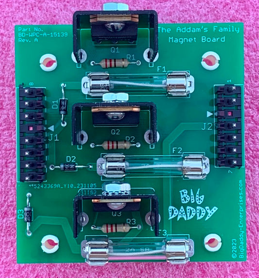 Fused Magnet Board For The Addams Family (TAF)