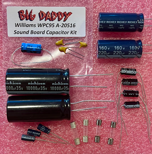 Bally/Williams WPC95 Capacitor Kit For Audio Board A-20516