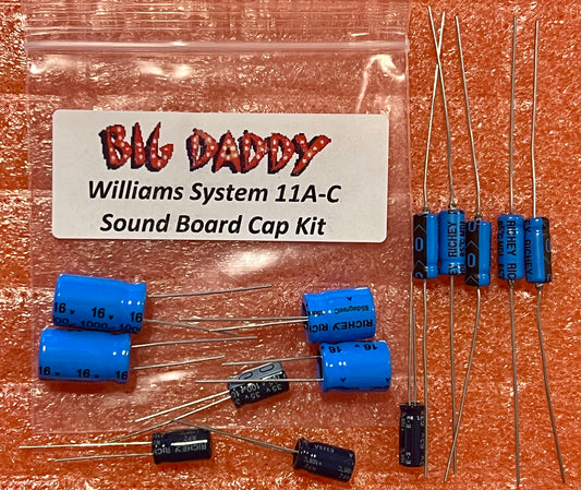 Williams System 11A-11C Sound Board Capacitor Repair Kit